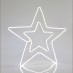 Χριστουγεννιάτικo Αστέρι διπλό από ΝEON LED φωτοσωλήνα θερμό λευκό φως | Eurolamp | 600-23002